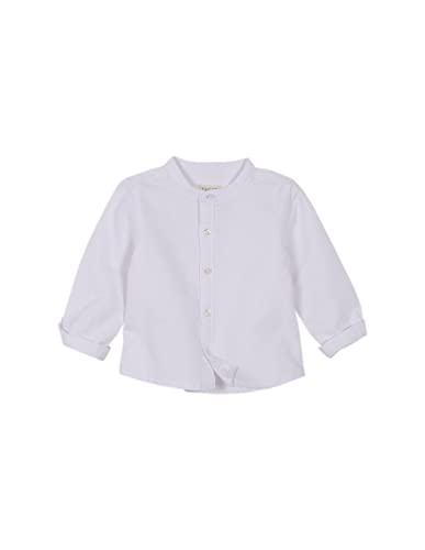 Gocco Camisa Oxford, Blanco Optico, 9-12 Meses para Bebés