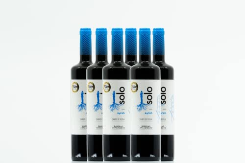 BODEGAS ARAGONESAS - SOLO SYRAH TIRIO | Cosecha 2022 | Vino tinto Denominación de Origen Campo de Borja | Elaborado 100% Syrah | Caja de 6 Botellas - 0,75L/botella