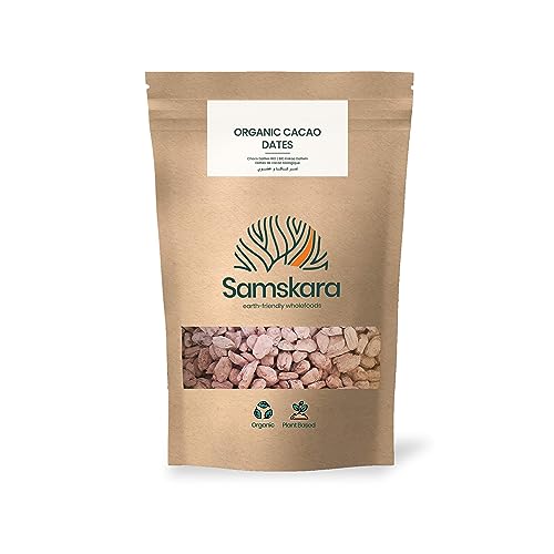 Datiles Deshuesados Ecológica BIO deglet nour | Dulce saludable producida en Barcelona por Samskara (Cacao, 1kg)