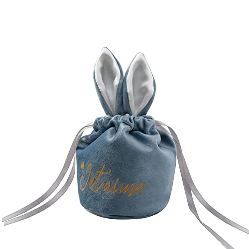 Bolsas de Pascua de conejo para llenar bolsa de Pascua con orejas de conejo para almacenamiento, bolsas de regalo, bolsas de cumpleaños, bolsas de boda, galletas dulces