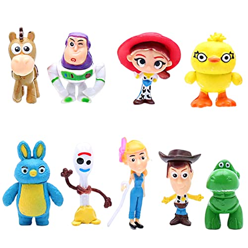 LKNBIF 9 Piezas Toy Story Figures, Figura de Toy Story, Toy Story Figuras Decoración Mini Juego de Figuras Cake Decoration para Niños Decoración para Tartas Baby Shower Fiestas de Cumpleaños