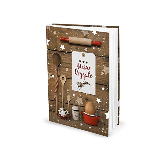 Libro de recetas para galletas y otros dulces de Navidad; idea de regalo para todos los que aman hornear galletas de Navidad, DIN A5, 136 páginas en blanco