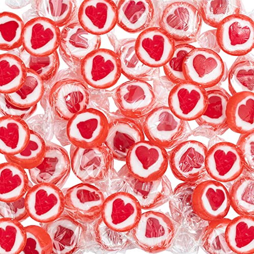 WeddingTree Caramelos Corazón Rojo para Wedding - 500g Caramelos Boda - Dulces en Forma de Corazón Mensaje para decoración de Mesa, para Bautizo, Wedding Favours de Boda, Día de la Madre o Comunión